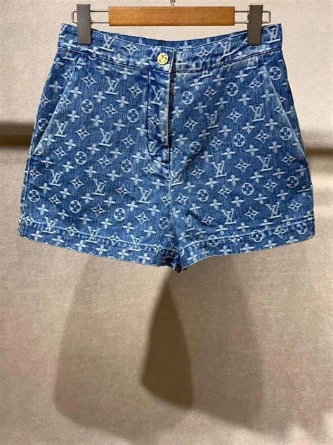 women lv denim wrap shorts|Monogram Accent Denim Mini Shorts .